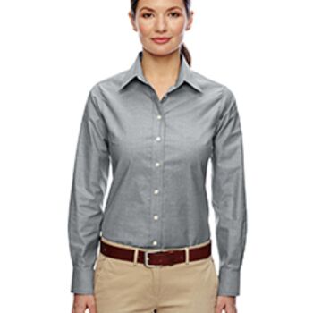 Ladies' Long-Sleeve Oxford with Stain-Release Thumbnail