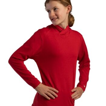 Youth Tri-Blend Surplice Hooded Long Sleeve T-Shirt Thumbnail